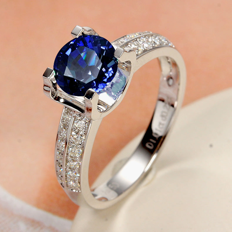 Moissanite Temperament Open Ring For Women