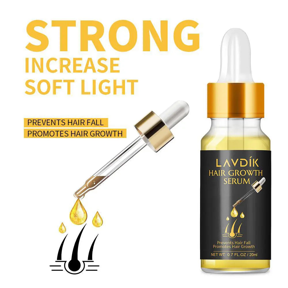 Damaged Hair Repair Women Men's Fast Hair Growth Essence Oil Anti-hair Loss Lotion Louisiana Mart