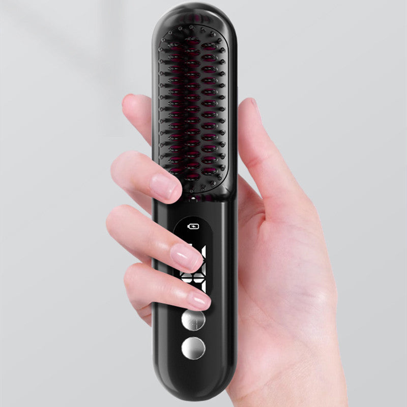 Cordless travel hair straightener