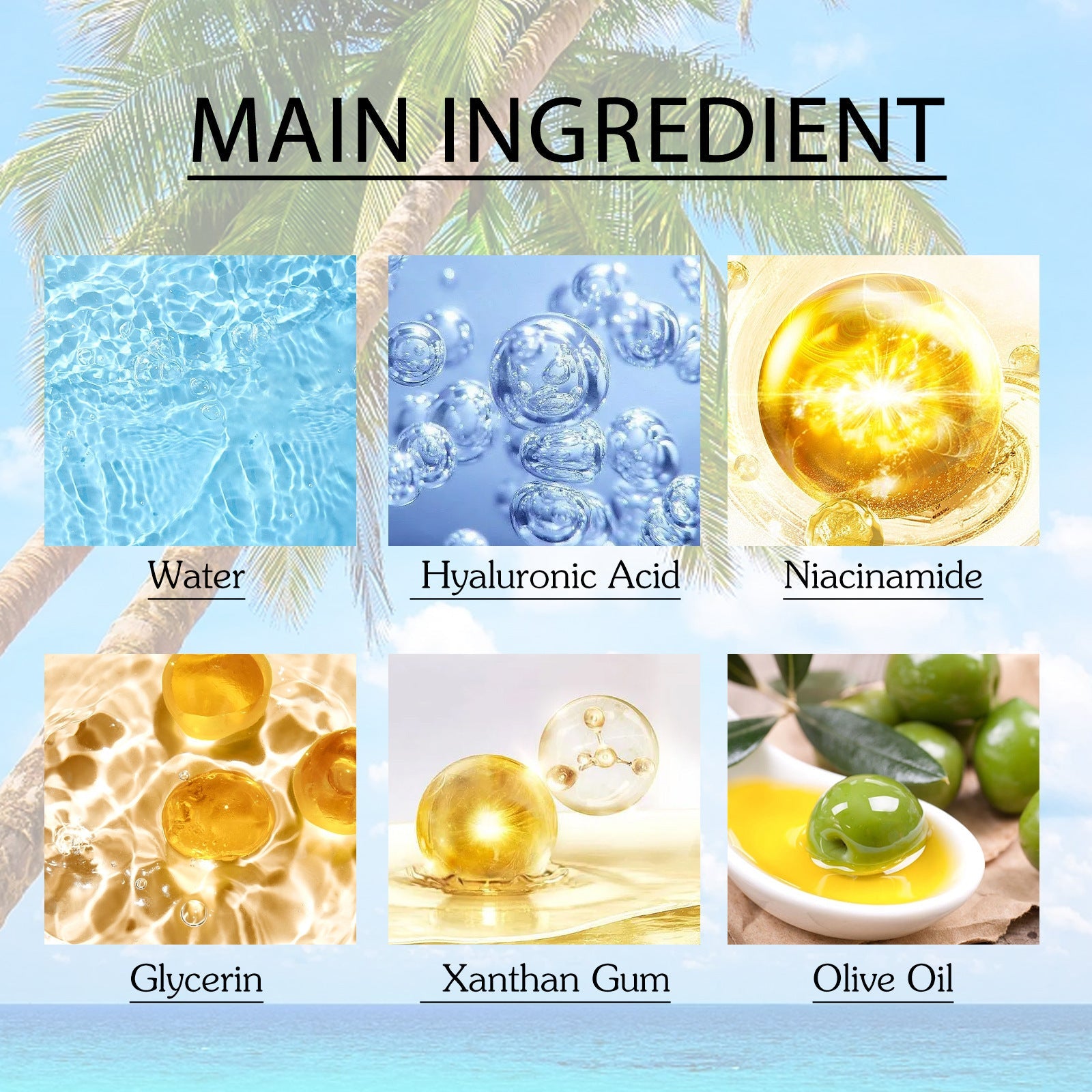 Hyaluronic Acid Moisturizing Protective Gel Summer Outdoor Moisturizing Refreshing Not Oily Resist Ultraviolet Rays Louisiana Mart