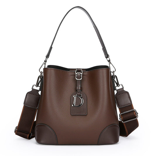 Women's Contrast Color Bucket Bag Shoulder Bag Crossbody Bag