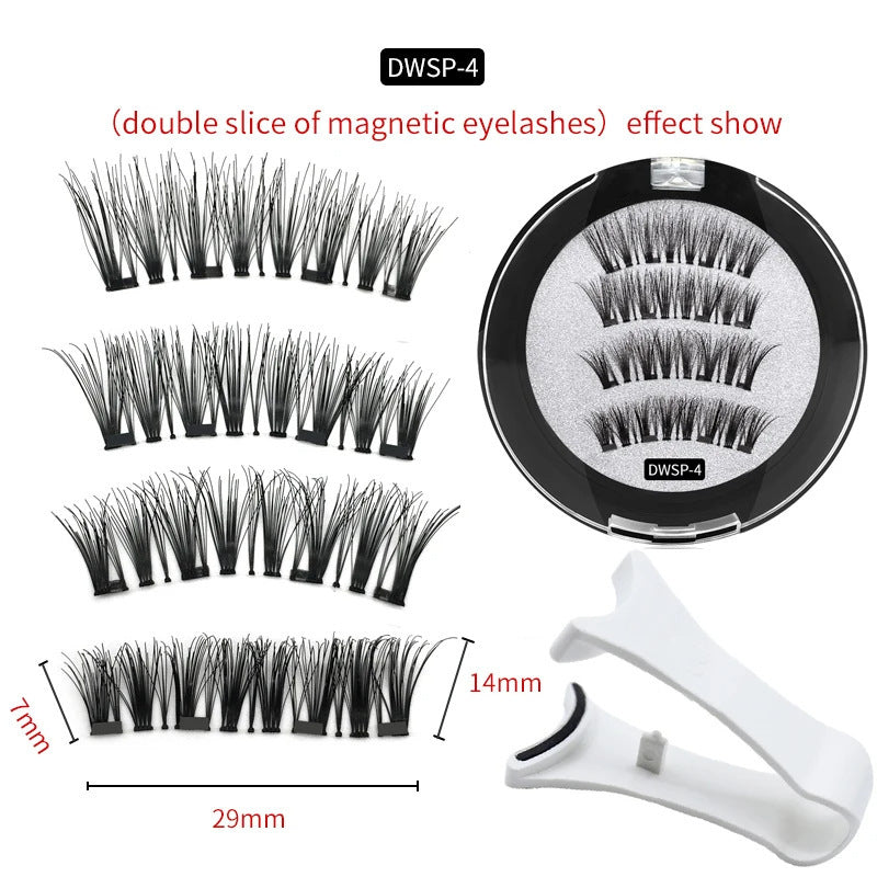 Magnetic False Eyelashes – Reusable & Natural Look for all-day comfort Louisiana Mart