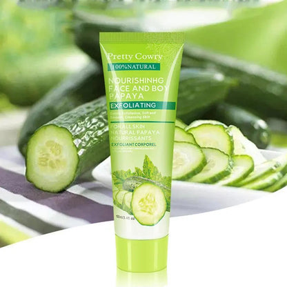 Cucumber Coconut Papaya Facial Exfoliating Gel Cream 100ml Body Cleansing Louisiana Mart