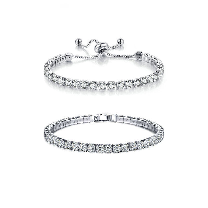 Square Zircon Crystal Bracelet in Louisiana | Stainless Steel Jewelry