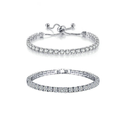 Square Zircon Crystal Bracelet in Louisiana | Stainless Steel Jewelry
