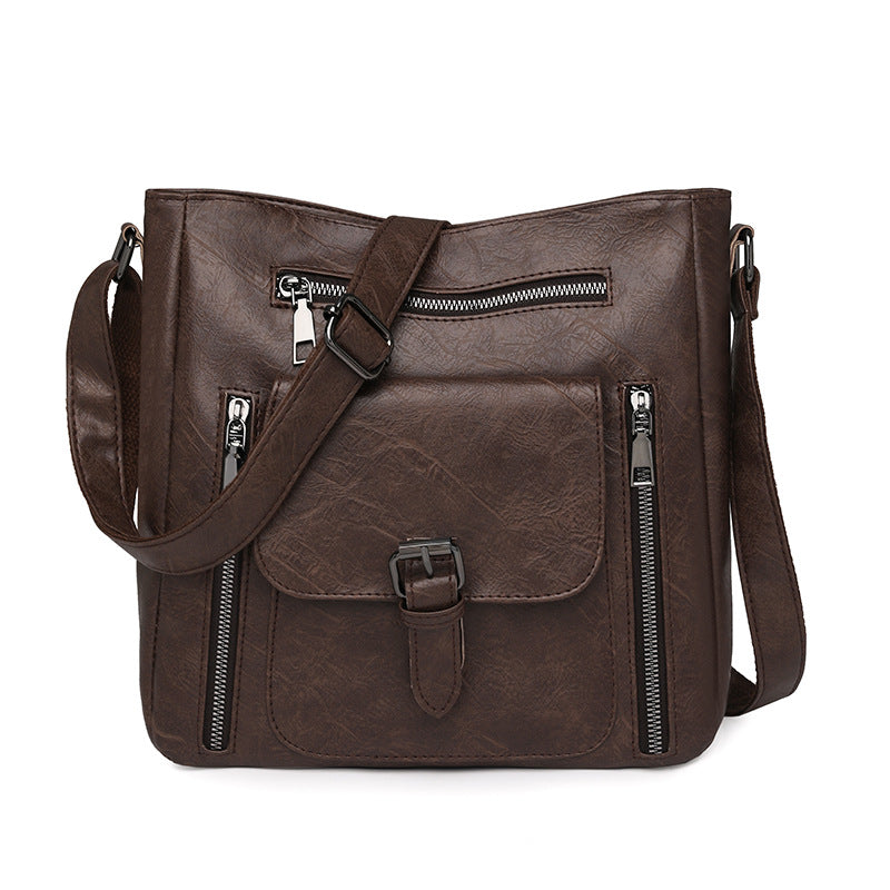 Retro Crossbody Bag Vintage Travel Purse with Pockets