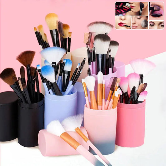 12pcs Makeup Brush Set Blush Eyeshadow Eyelash Highlighter Makeup Brush Louisiana Mart