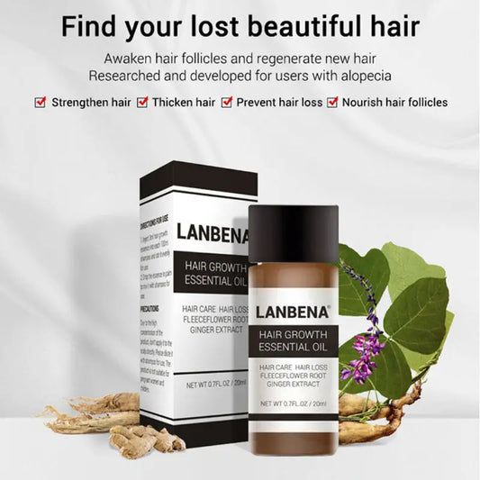 LANBENA Hair Care Essential Oil Hair Growth Treatment Prevention Hair Loss Treatment 20ml Louisiana Mart