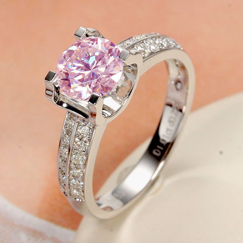 Moissanite Temperament Open Ring For Women