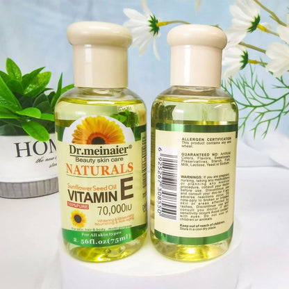 Vitamin E Synthesis Oil 75ML  Facial Body Hair Care Essential Oil Natural Moisturizing Vegetable Louisiana Mart