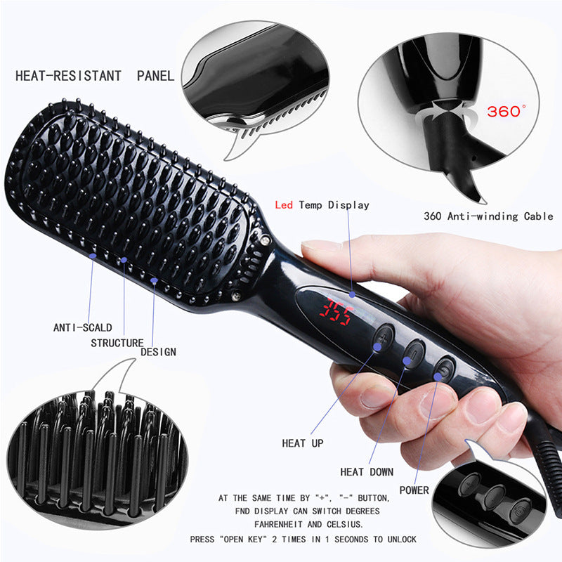 Straight Hair Comb Ceramic Shape Comb Louisiana Mart
