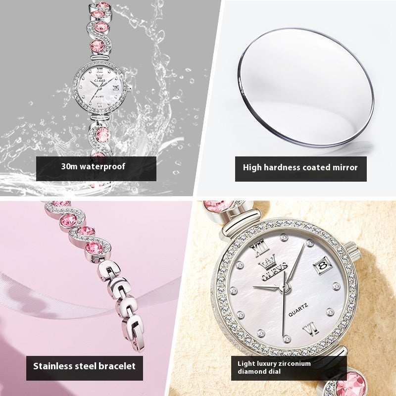 Women's Quartz Watch Stainless Steel Elegant Chinese Style