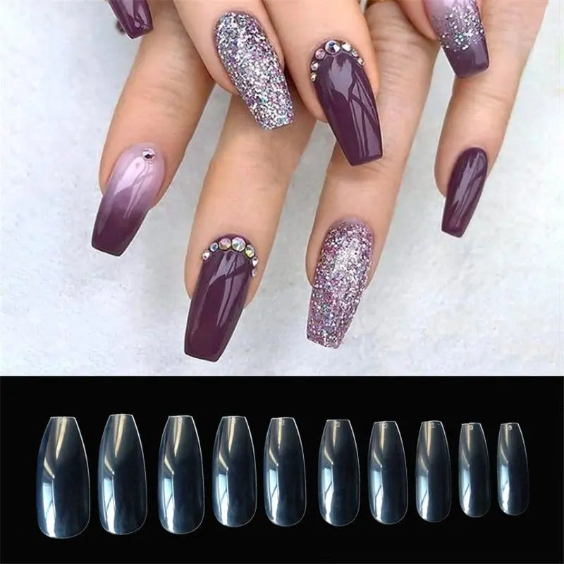 500 transparent  natural fake nails Louisiana Mart