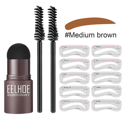 Eyebrow Makeup Powder – Perfect Eyebrow Mold Set Louisiana Mart