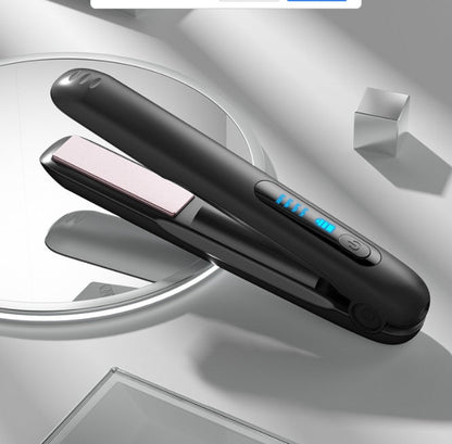 Wireless Hair Straightener Flat Iron Mini 2 IN 1 Roller USB 5000mAh Max 200 Degree Portable Cordless Curler 4 Levels Dry And Wet Uses Louisiana Mart
