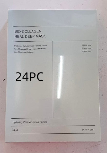 Deep Collagen Overnight Mask The Real Collagen Facial Sheet Masks With Low Molecular Weight Collagen For Elasticity Firming