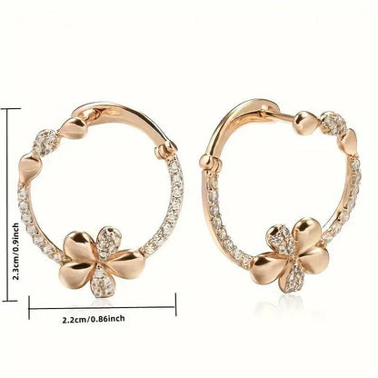 Personalized Round Ring Earrings For Women