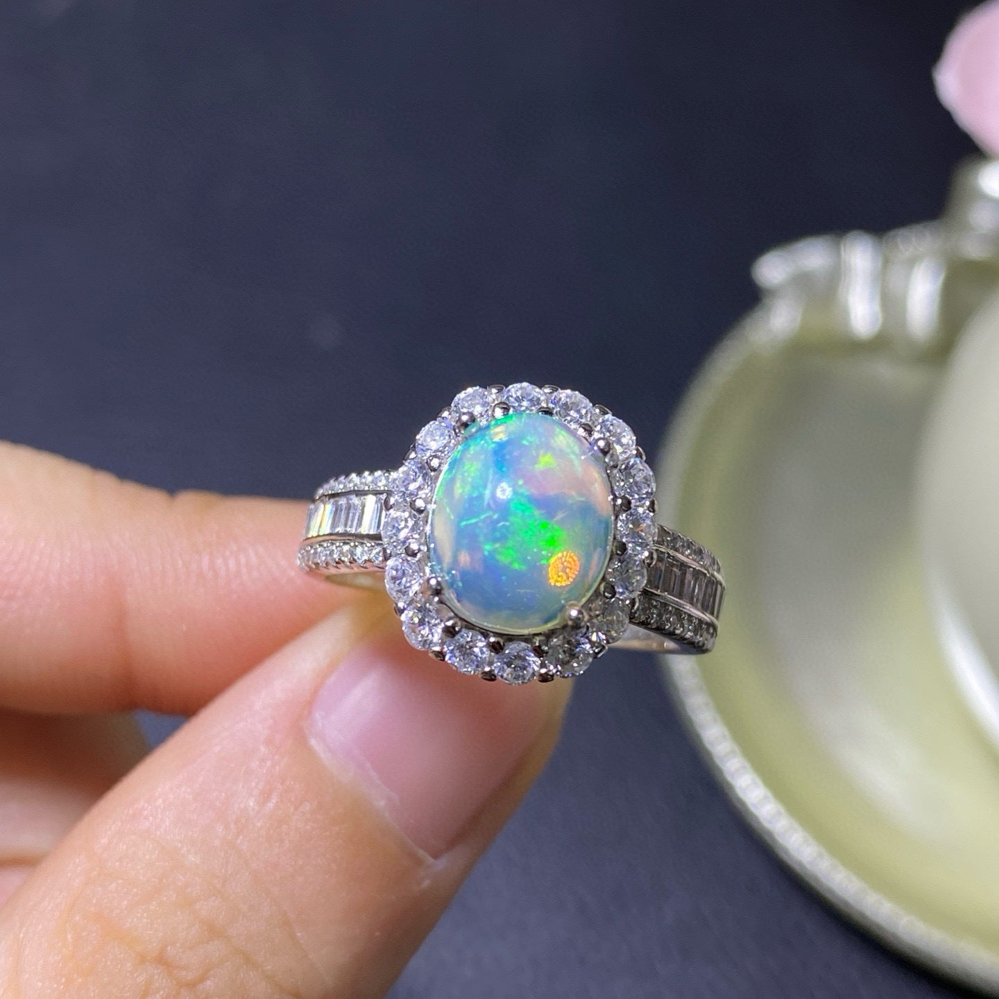 Pure Natural Super Beautiful Opal Handmade Ring