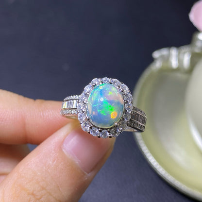 Pure Natural Super Beautiful Opal Handmade Ring