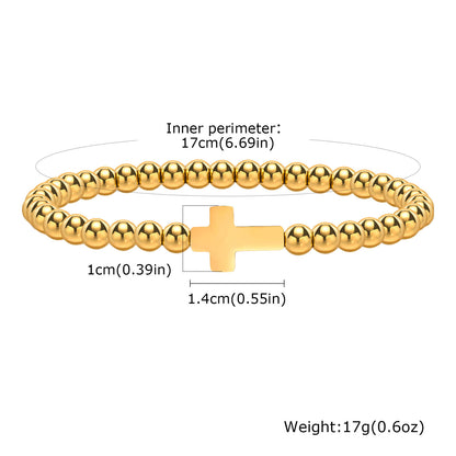 Beaded Gold Bracelet Simple Women's Jewelry