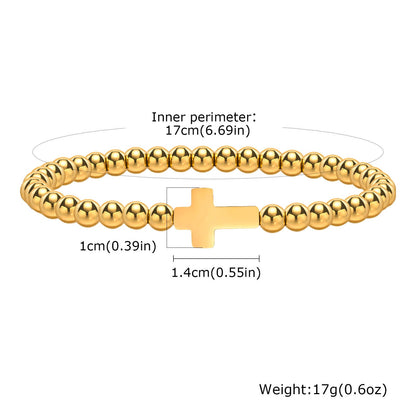 Beaded Gold Bracelet Simple Women's Jewelry