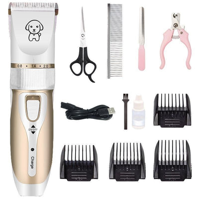 Rechargeable Electric Pet Hair Clipper for Cats & Dogs – Quiet, Cordless Grooming Tool