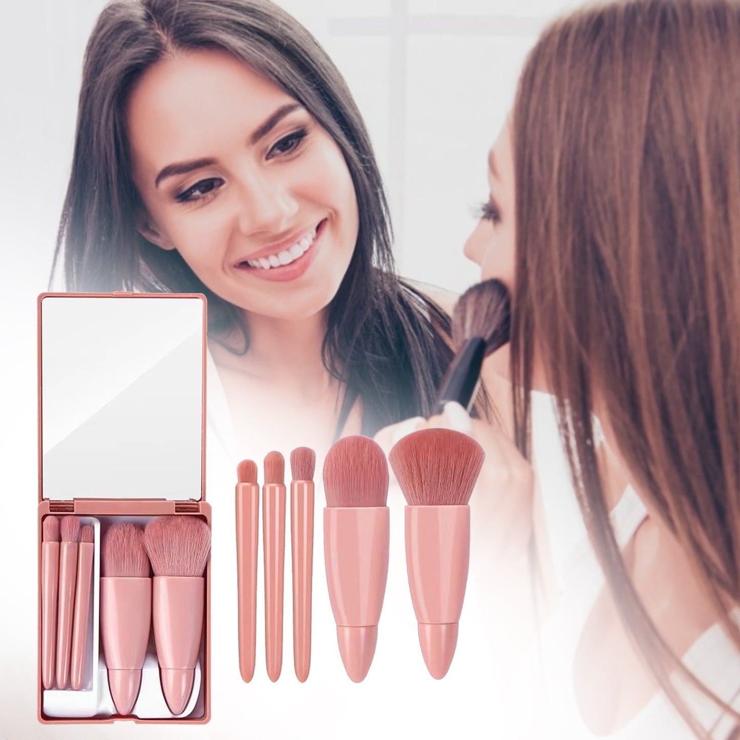 5Pcs Makeup Brushes Tool Set Cosmetic Powder Eye Shadow Foundation Blush Blending Make Up Brush Louisiana Mart