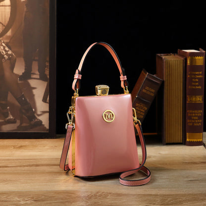 One Shoulder Bag Women Patent Leather Crossbody Glossy PU