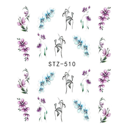 1pcs Nail Sticker Butterfly Flower Water Transfer Decal Sliders for Nail Art Decoration Tattoo Manicure Wraps Tools Tip JISTZ508 Louisiana Mart