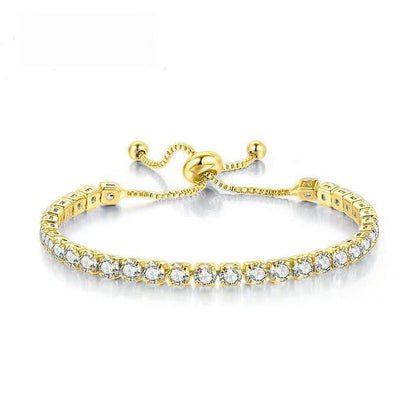 Simple Stainless Steel Material Square Zircon Crystal Bracelet