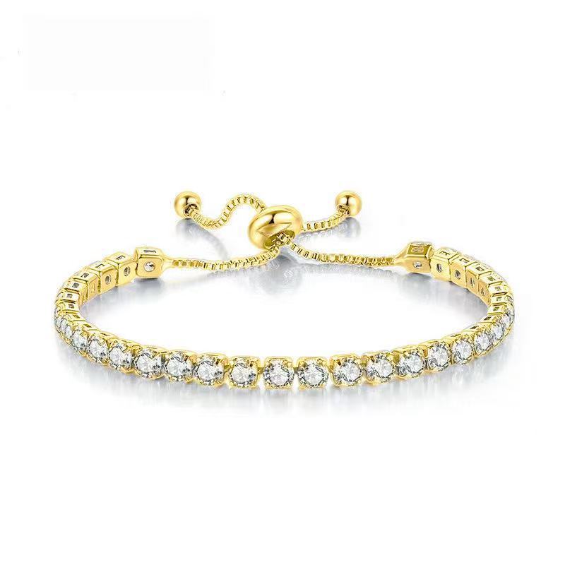 Square Zircon Crystal Bracelet in Louisiana | Stainless Steel Jewelry