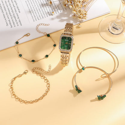 women's square watch set