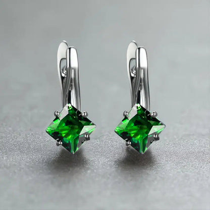 Light Luxury And Simplicity Diamond Design Earrings