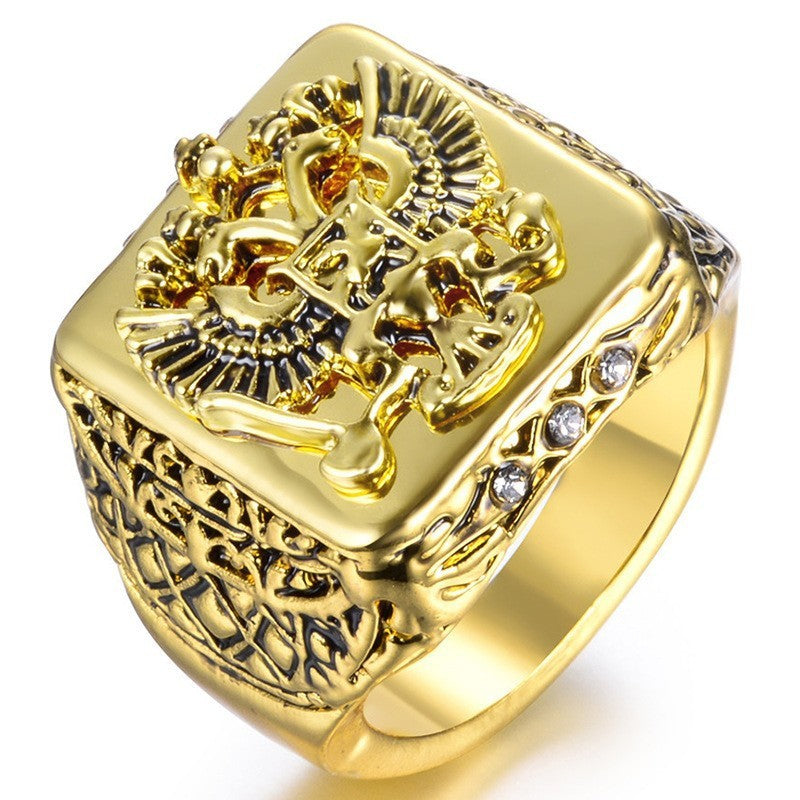 Flying Eagle Domineering European And American Men's Ring