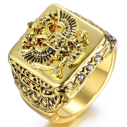 Flying Eagle Domineering European And American Men's Ring