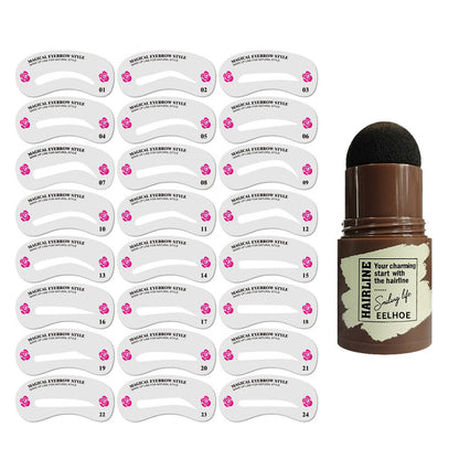 Eyebrow Makeup Powder – Perfect Eyebrow Mold Set Louisiana Mart