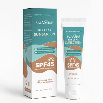 Cross-border Shuo Wo Xin SAUVASINE Mineral UV Cream Sunscreen Refreshing And Non-greasy Louisiana Mart