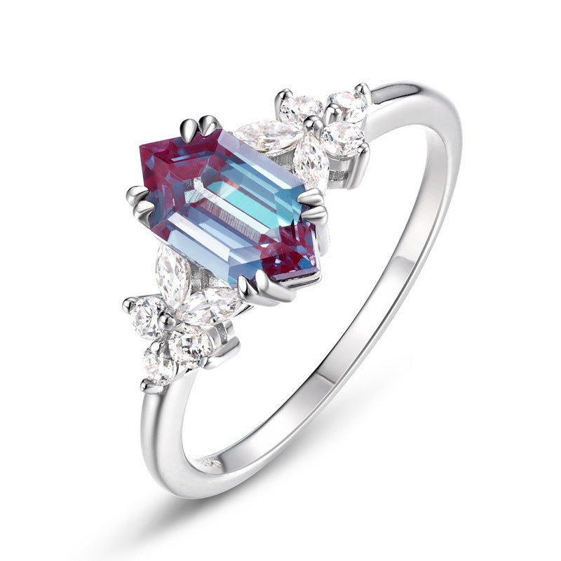 Women's Simple Cultivation Alexander Stone Ring