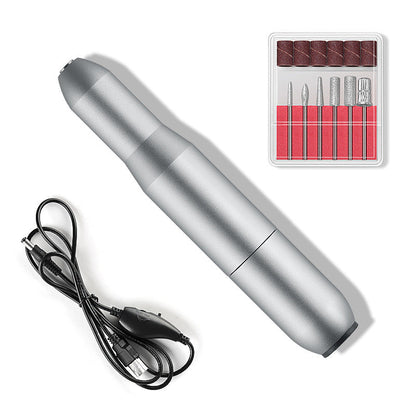 Electric Nail Drill Machine Manicure Machine Set USB Charging Mill Cutter For Manicure Nail File Pedicure Tool Nail Drill Set Louisiana Mart