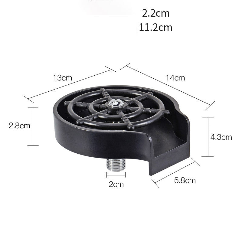 High-Pressure Bar Cup Washer – Automatic Sink Rinser Tool