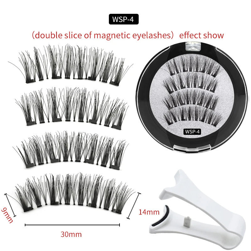 Magnetic False Eyelashes – Reusable & Natural Look for all-day comfort Louisiana Mart