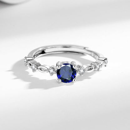 Moissanite Ring Female Ring High-grade Light Luxury
