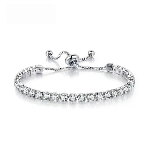 Square Zircon Crystal Bracelet in Louisiana | Stainless Steel Jewelry
