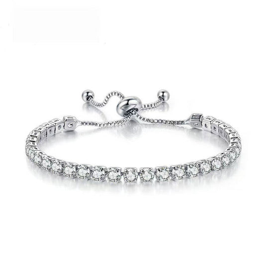Square Zircon Crystal Bracelet in Louisiana | Stainless Steel Jewelry