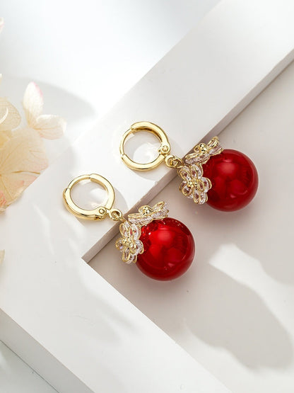 All-matching Elegant Simple Zircon Female Earrings