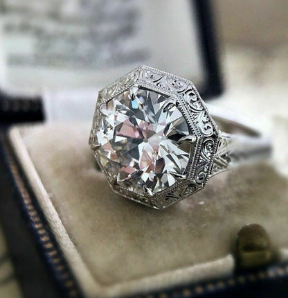 Women's Fashion Personality Eight Arrows Zircon Ring