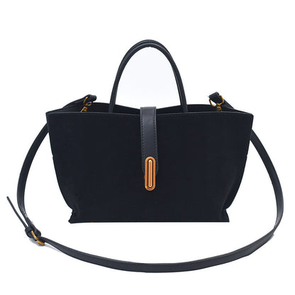 Leather Bucket Bag Women Crossbody Elegant Daily Handbag