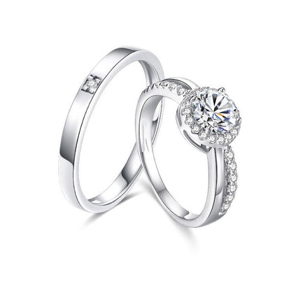 Couple Rings Niche Design Gifts For Girlfriend Simple Memorial