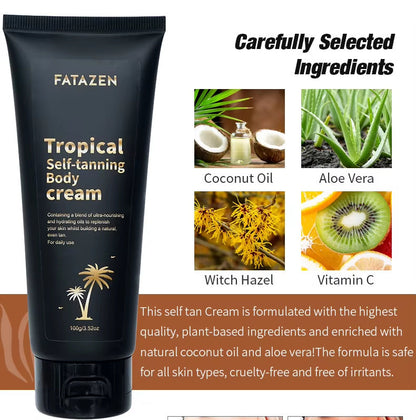 3Hrs Instant Dark Tanning Lotion Butter Body Care Sunscreen Suntan Oil Skincare OEM Self Tanner Sunless Tanning Cream For Body Louisiana Mart