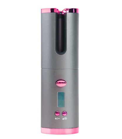 Rechargeable Automatic Hair Curler Women Portable Hair Curling Iron LCD Display Ceramic Curly Rotating Curling Wave Styer Louisiana Mart